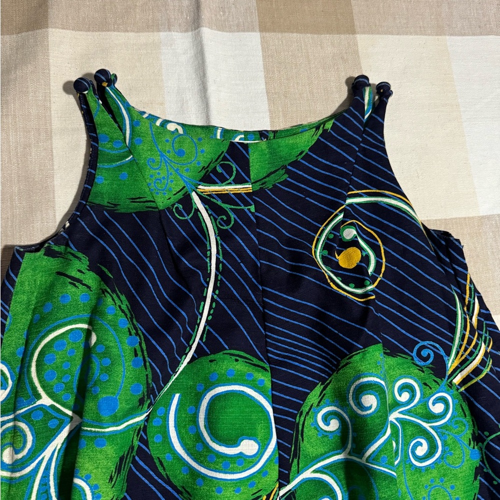 Vintage Ja-Na Hawaii Tropical Floral Hibiscus Maxi Dress- S/M - Picture 2 of 8